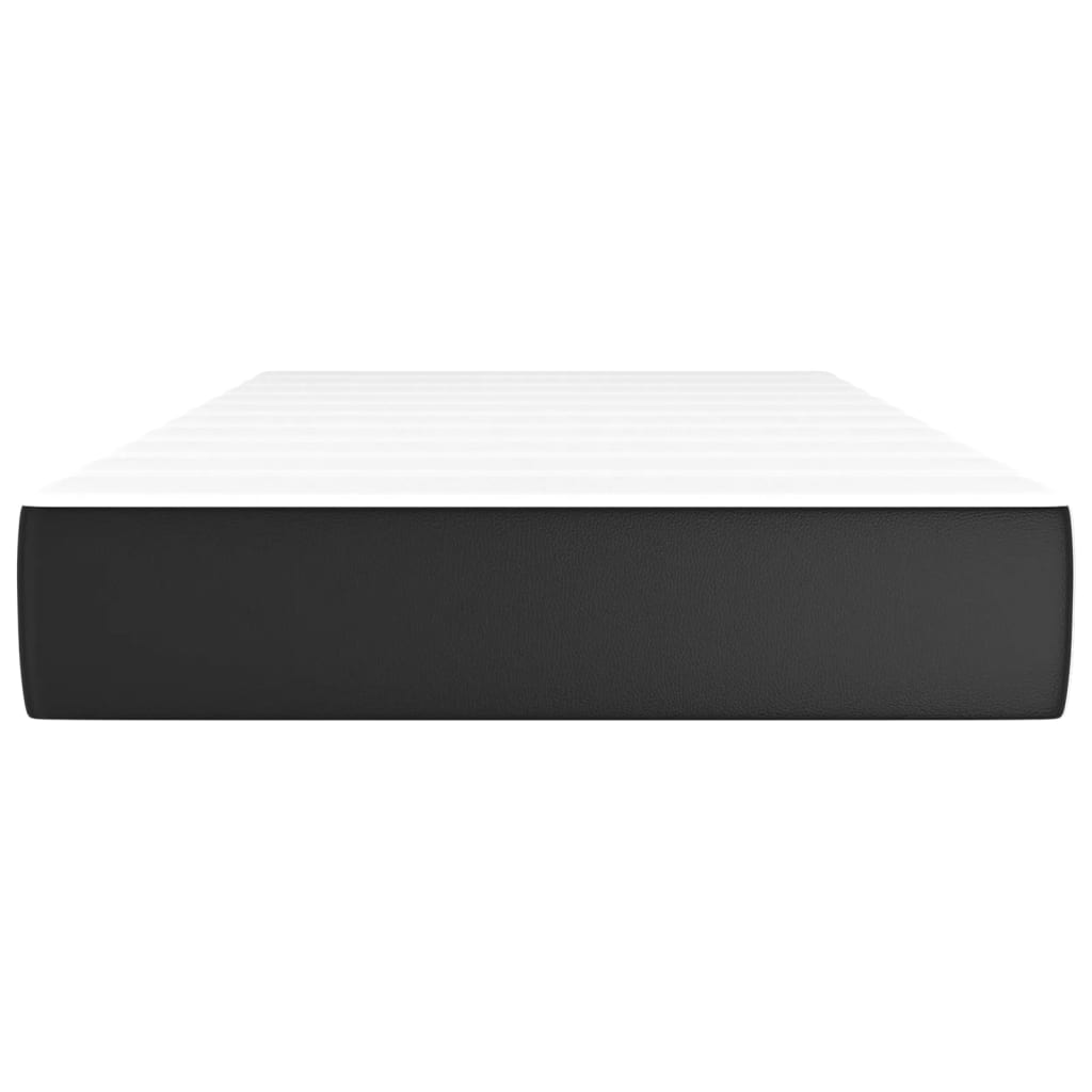 Pocket spring mattress for children Black 80x160cm artificial leather