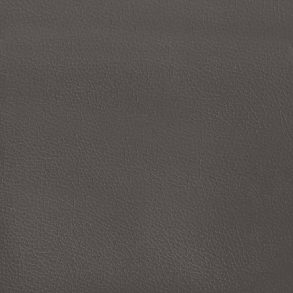 Pocket spring mattress for children grey 80x160 cm artificial leather