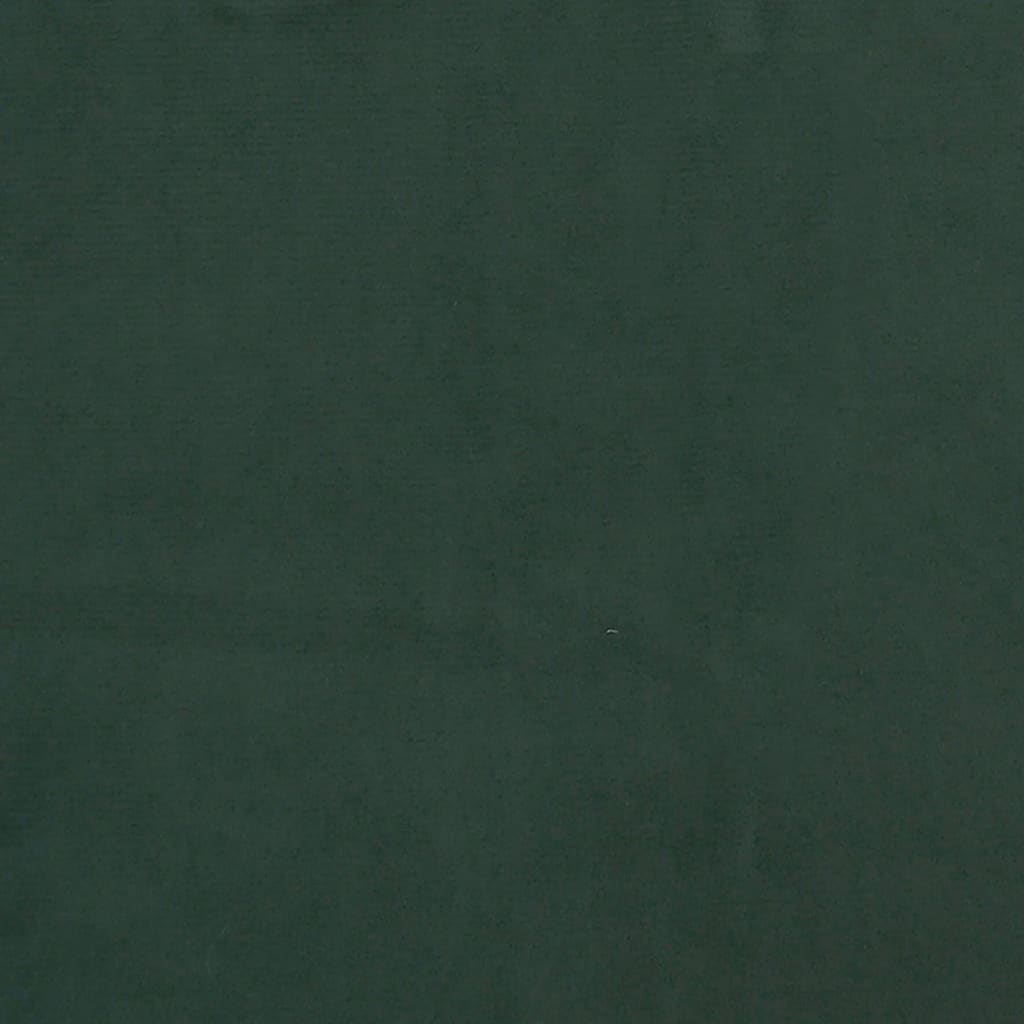 Pocket spring mattress for children dark green 80x160 cm velvet