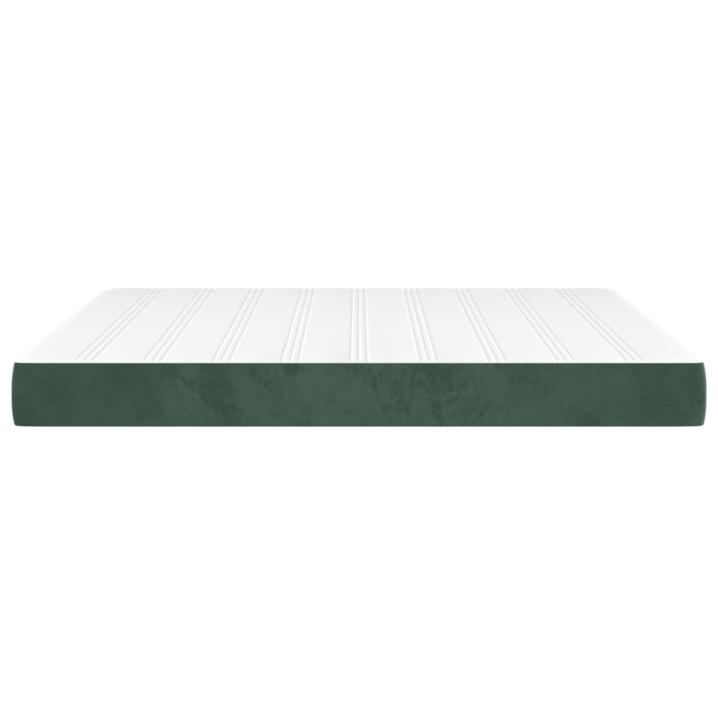 Pocket Spring Mattress Dark Green 160x210x20 cm Velvet