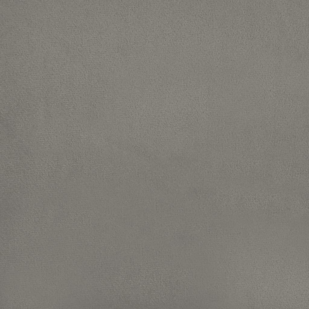 Taschenfederkernmatratze Hellgrau 100x220x20 cm Samt