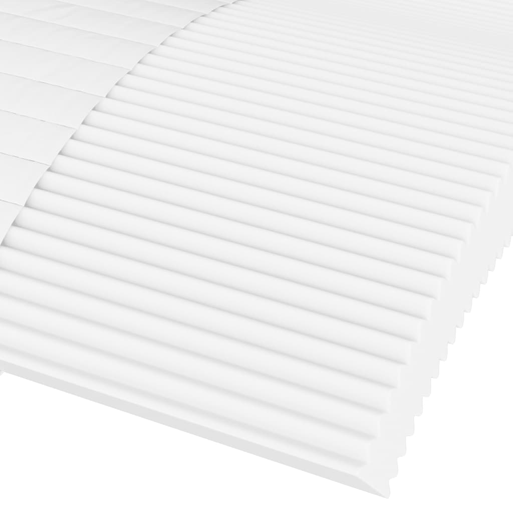 Foam mattress white 90x210 cm hardness H2 H3