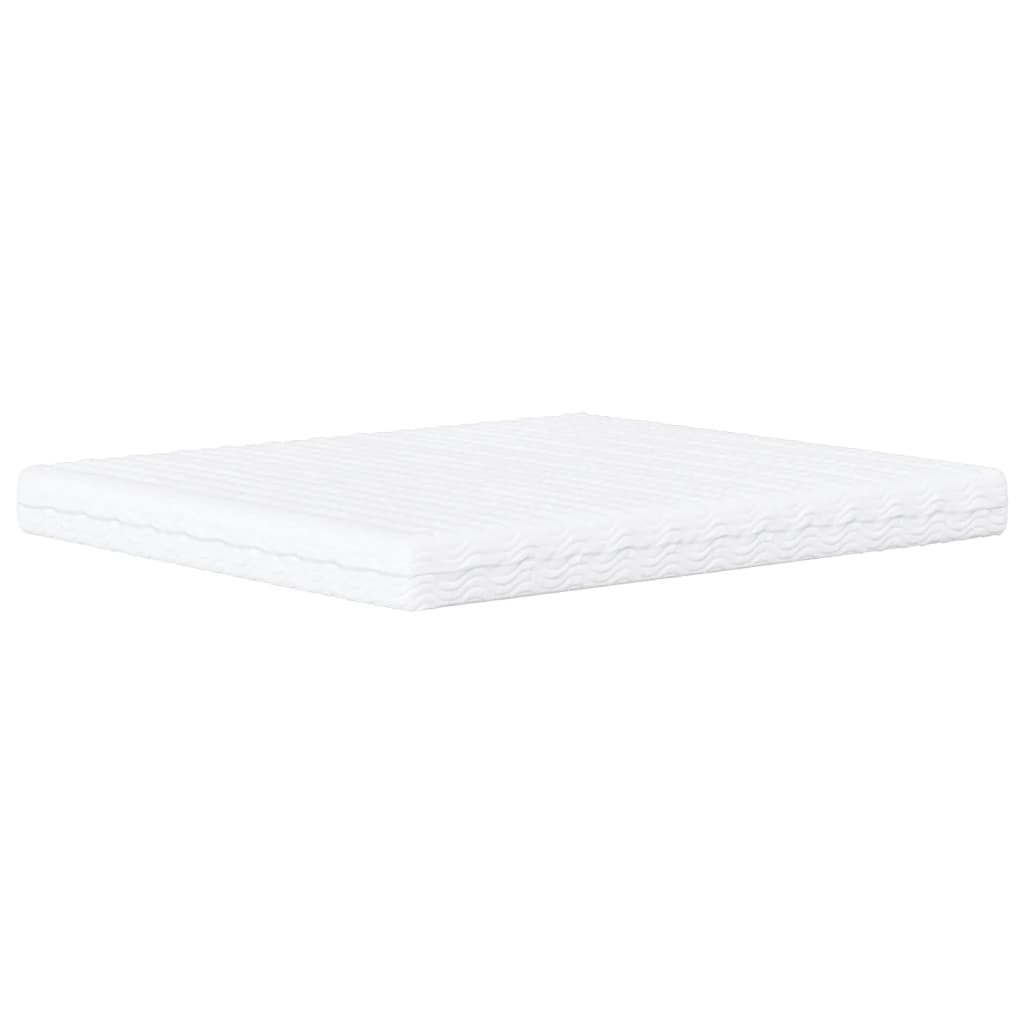 Foam mattress white 180x210 cm hardness H2 H3