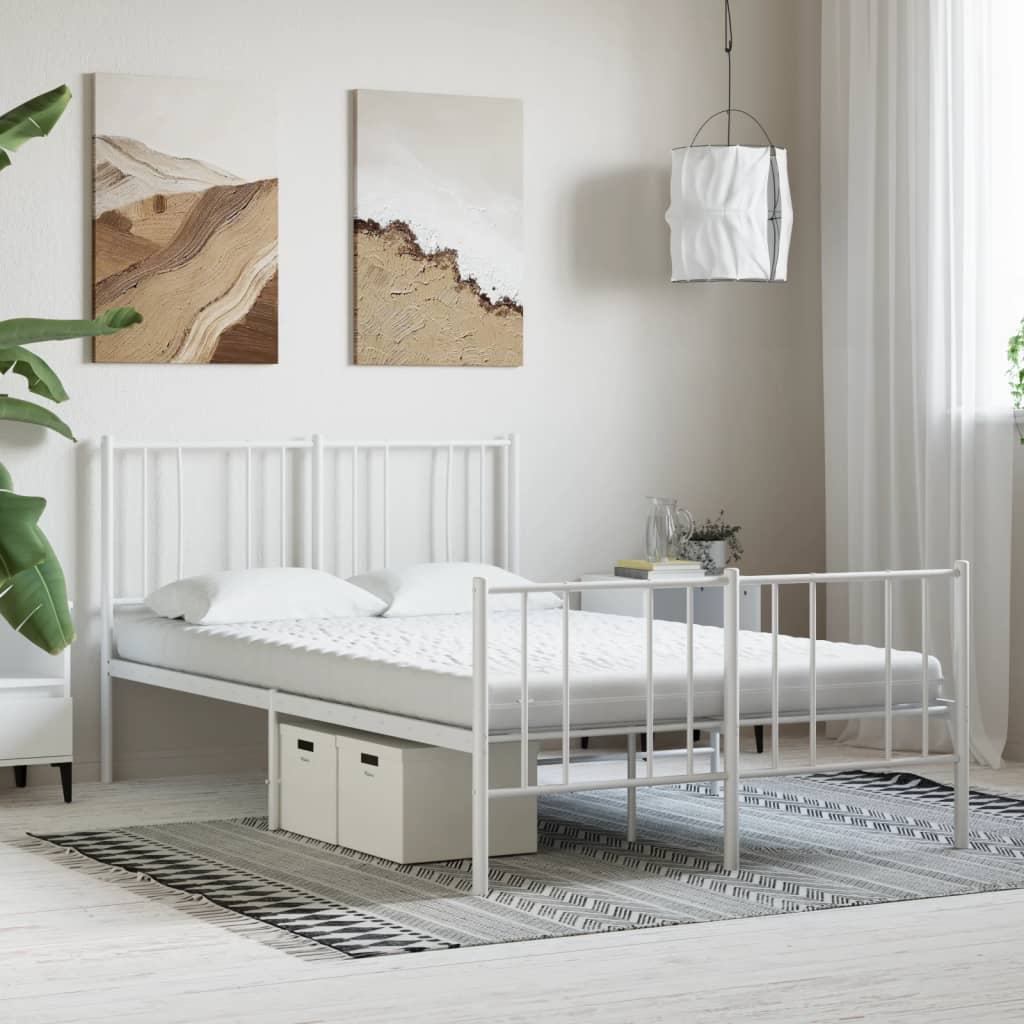 Foam mattress white 120x220 cm 7-zone hardness level 20 ILD