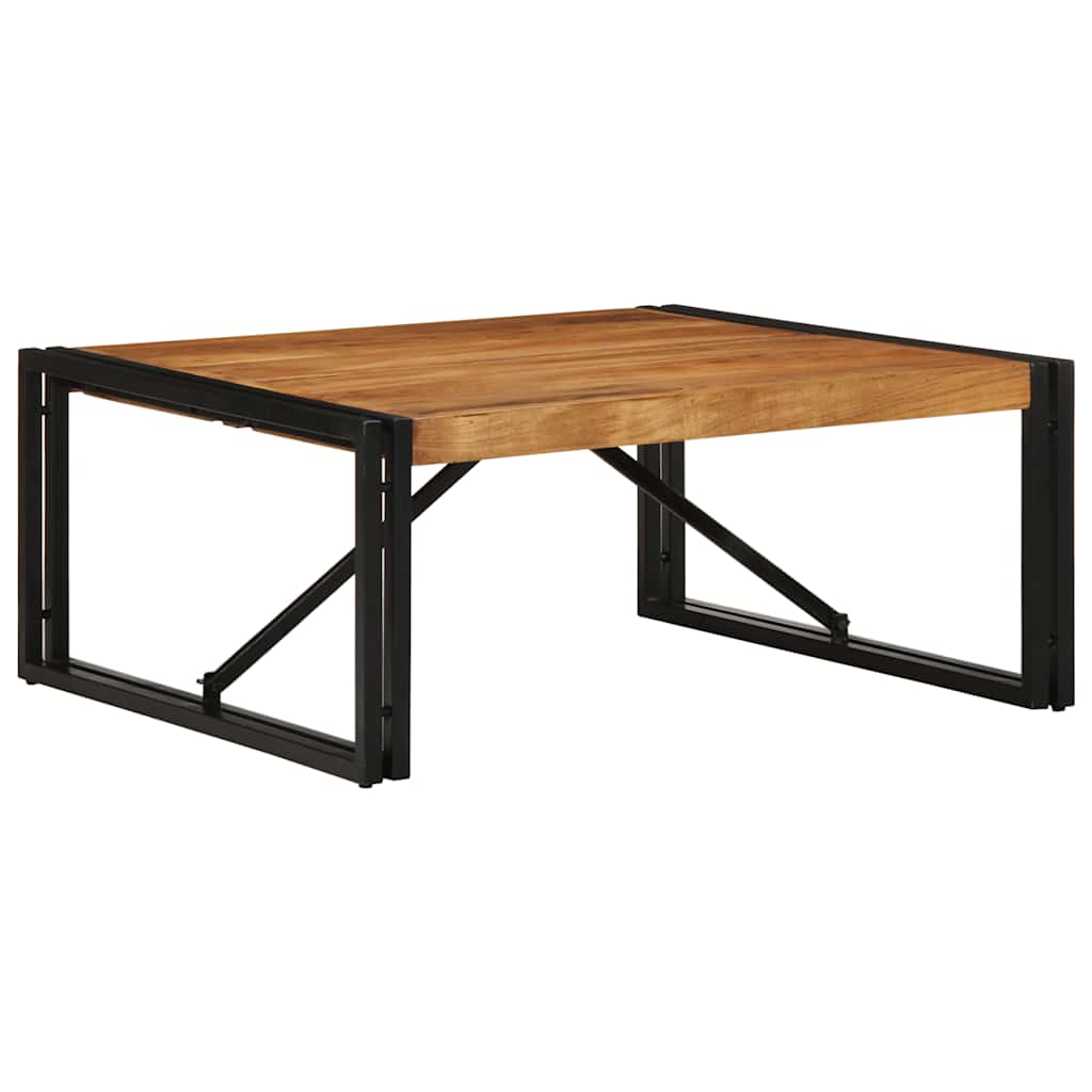 Table basse 80x80x35 cm en bois d'acacia massif