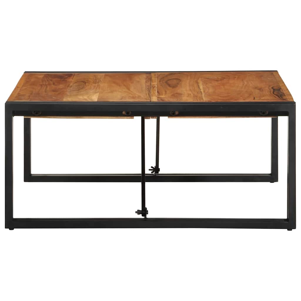 Table basse 80x80x35 cm en bois d'acacia massif