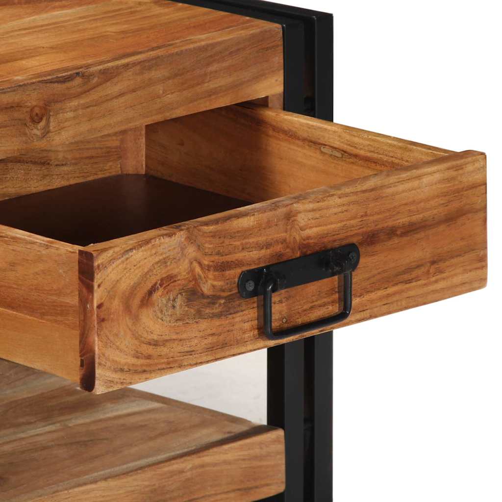 Table basse 90x50x38 cm en bois d'acacia massif