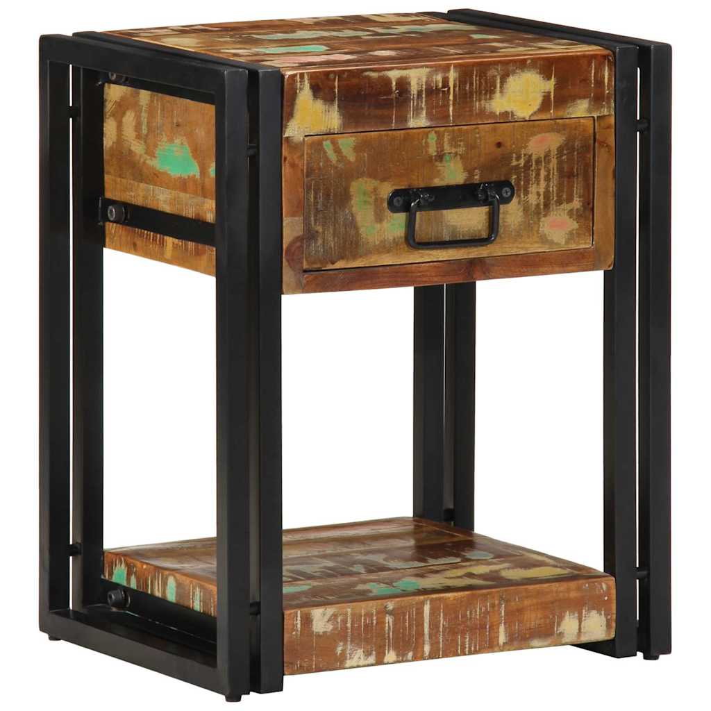 Nachttisch Mehrfarbig 40 x 35 x 50 cm Massives Altholz