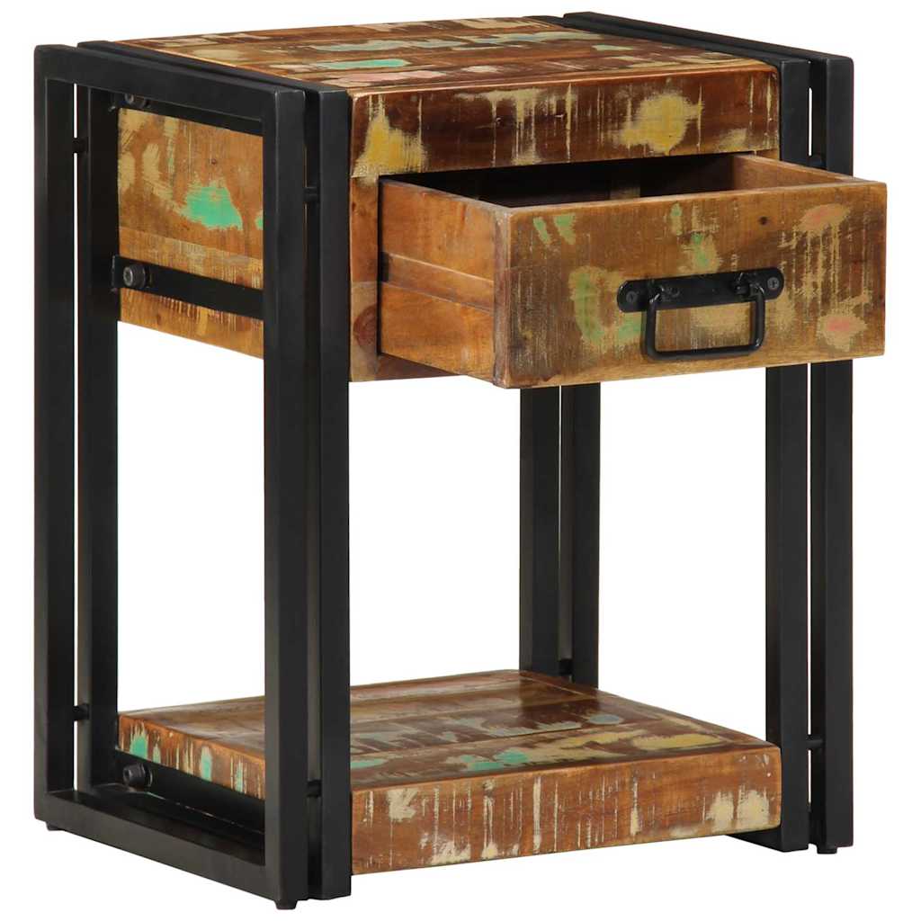 Nachttisch Mehrfarbig 40 x 35 x 50 cm Massives Altholz