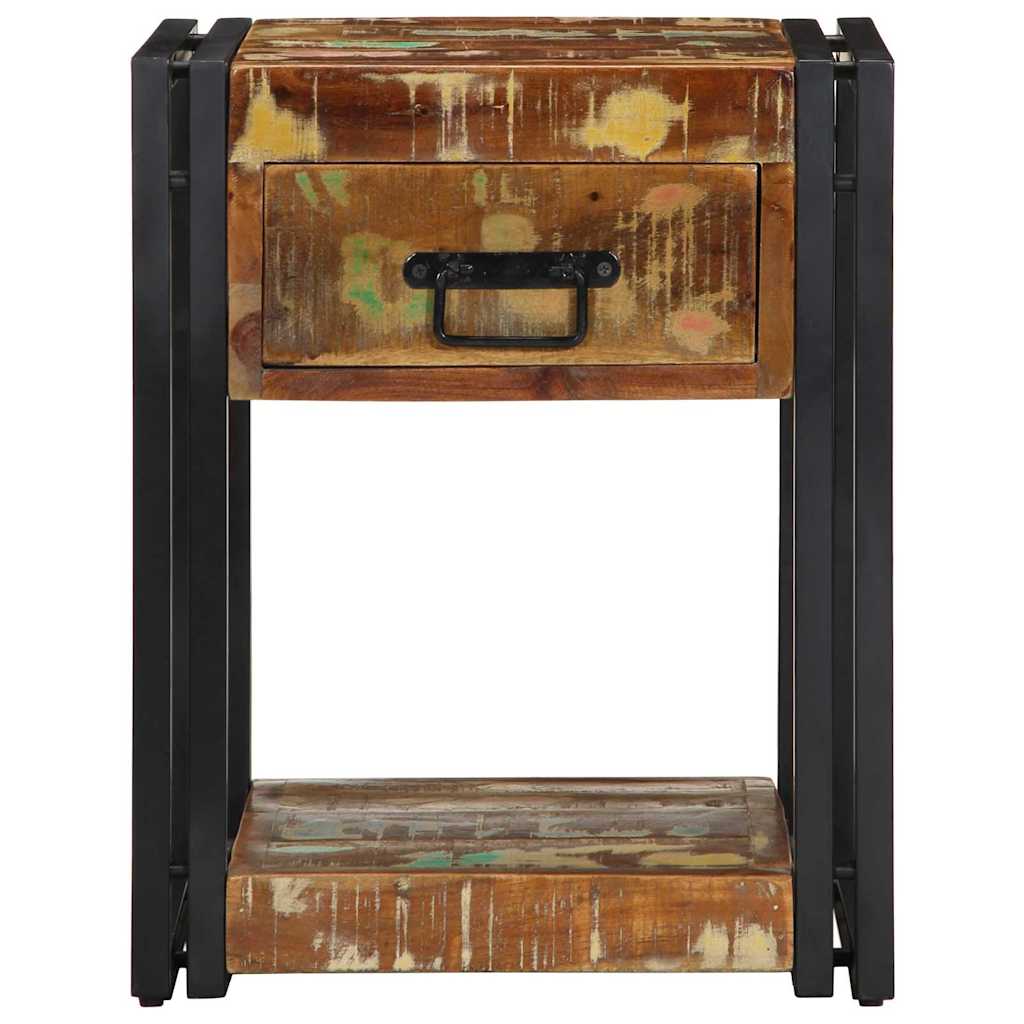Nachttisch Mehrfarbig 40 x 35 x 50 cm Massives Altholz
