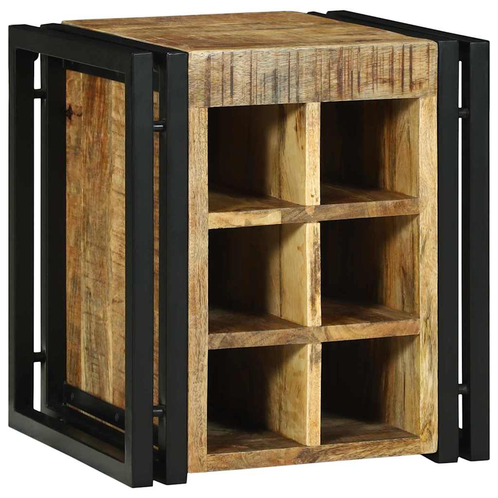 Weinregal Braun 34,5 x 35 x 39 cm Massivholz Mango