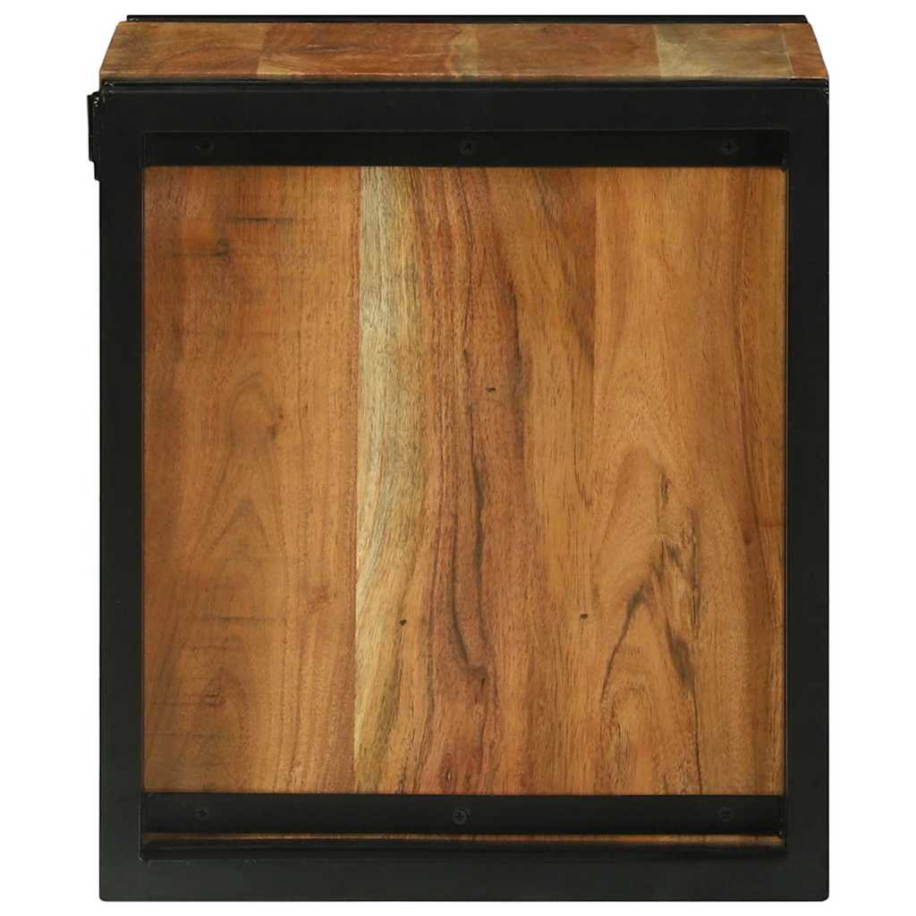 Weinregal Braun 34,5 x 35 x 39 cm Massivholz Akazie