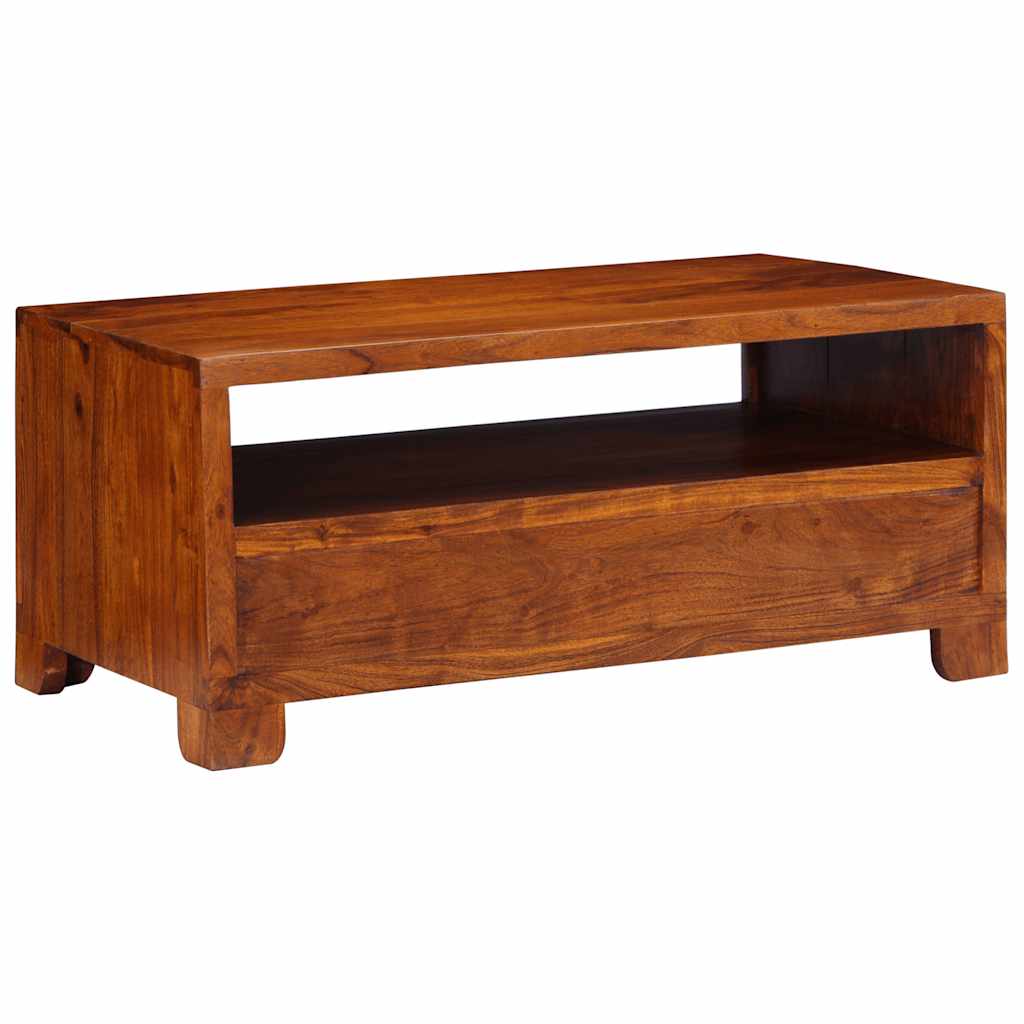 Table basse 90x50x40 cm en bois d'acacia massif