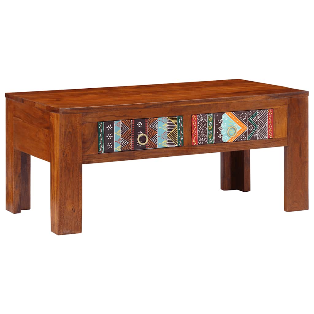 Table basse 90x50x40 cm en bois d'acacia massif