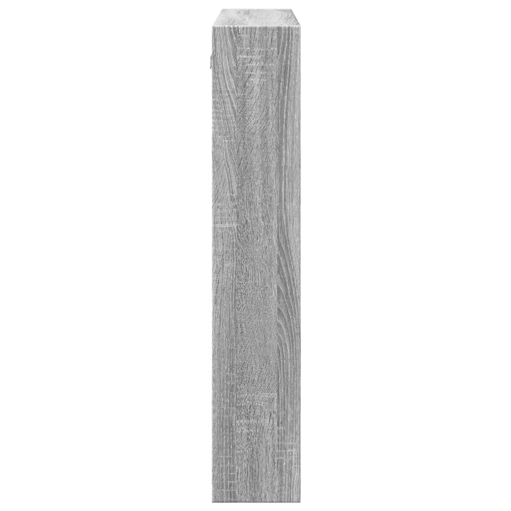 Wall Cabinet Grey Sonoma 80x15x80 cm Wood Material