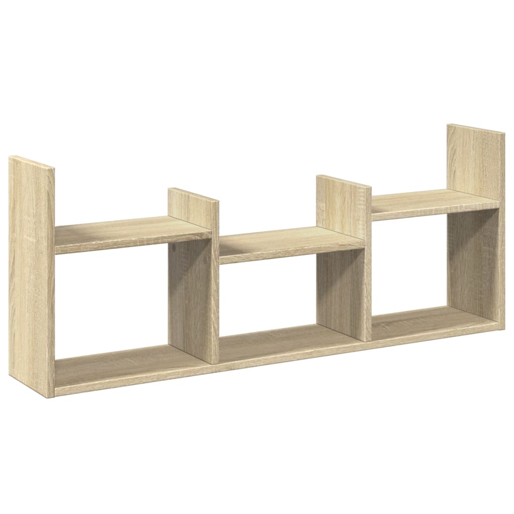 Wall cabinet 100x18x40 cm Sonoma oak wood material