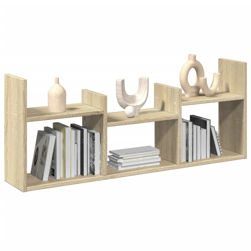 Wall cabinet 100x18x40 cm Sonoma oak wood material