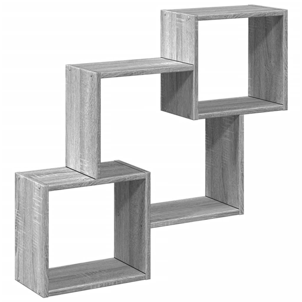 Wall Cabinet 78x18x71 cm Grey Sonoma Wood Material