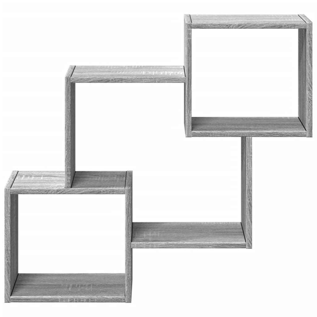 Wall Cabinet 78x18x71 cm Grey Sonoma Wood Material