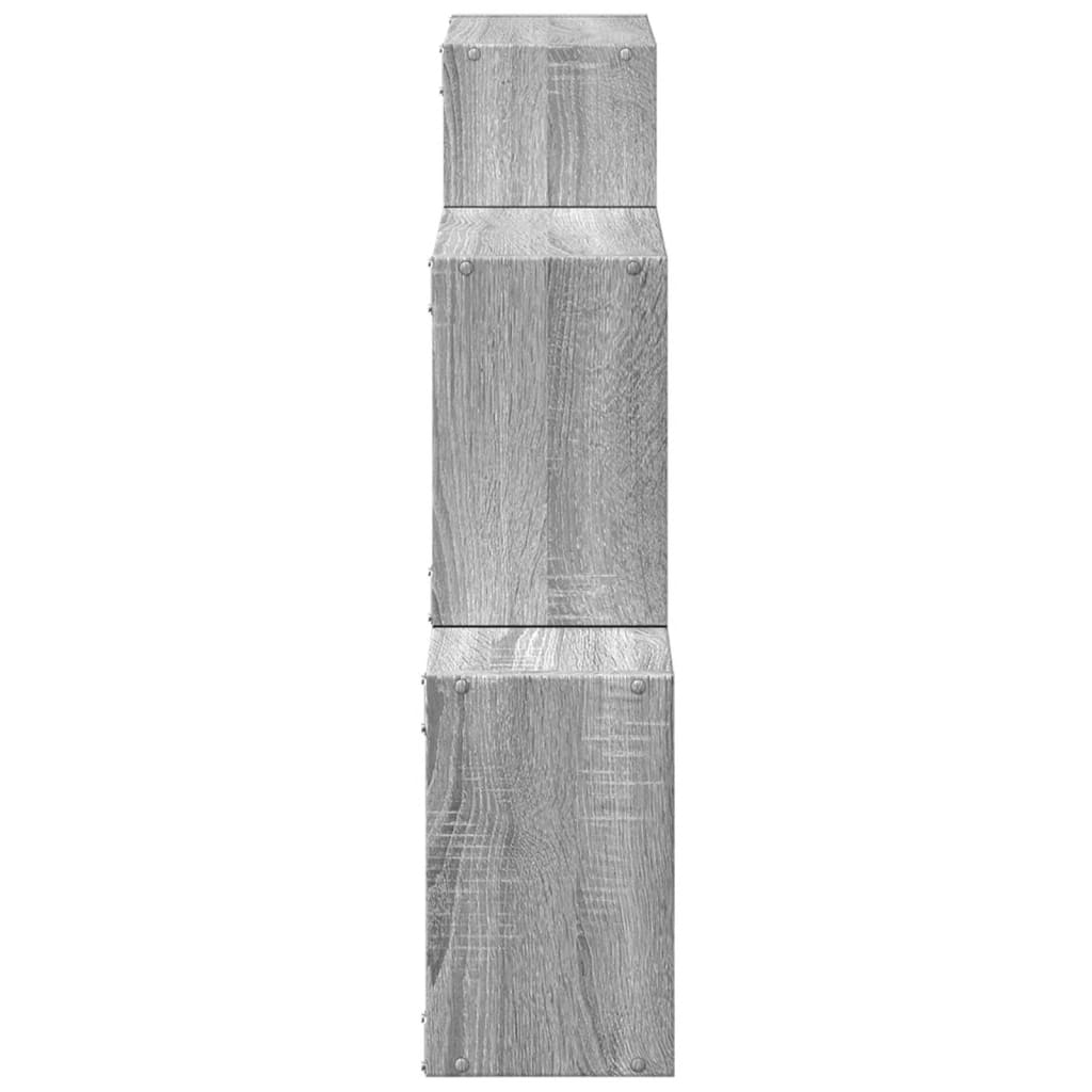 Wall Cabinet 78x18x71 cm Grey Sonoma Wood Material