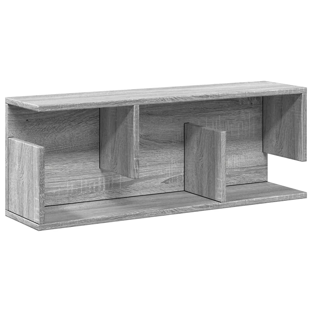 Wall Cabinet 80x20x30 cm Grey Sonoma Wood Material