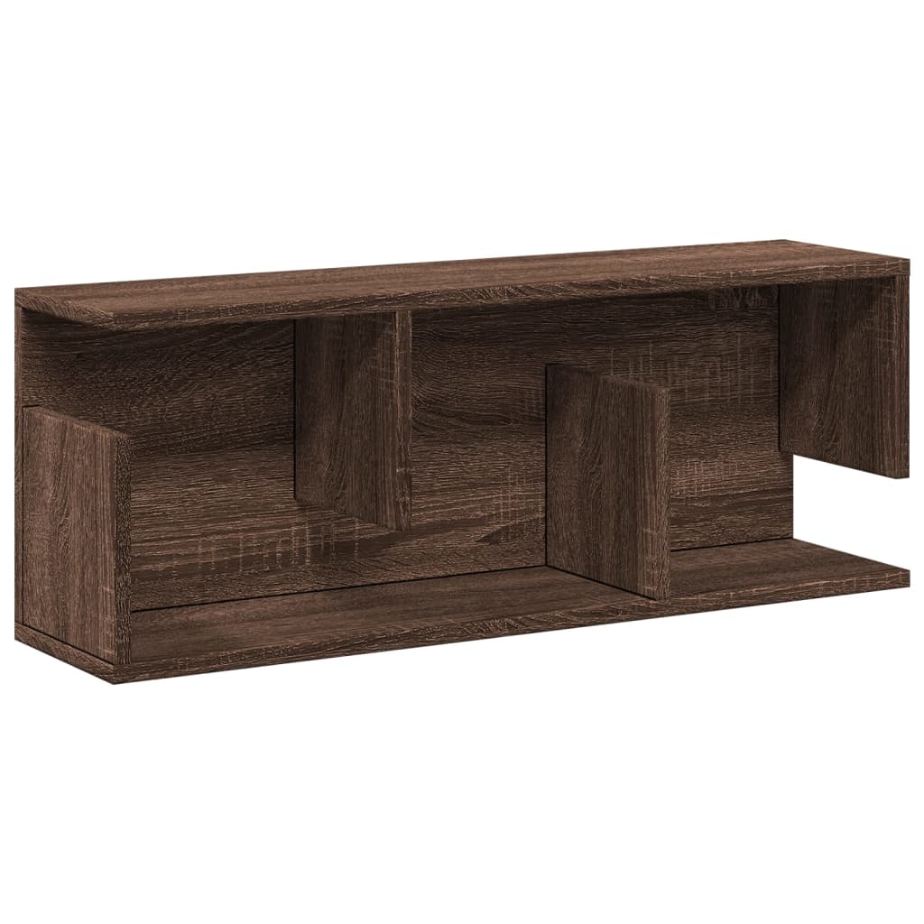 Wall cabinet 80x20x30 cm oak look wood material