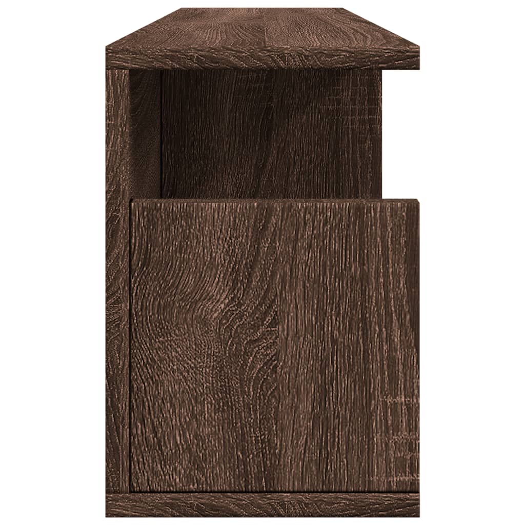 Wall cabinet 80x20x30 cm oak look wood material