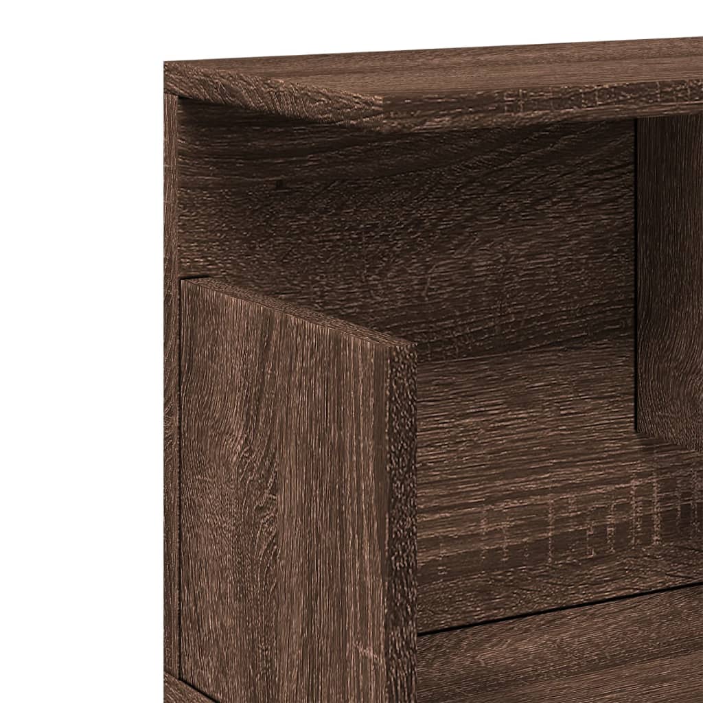 Wall cabinet 80x20x30 cm oak look wood material