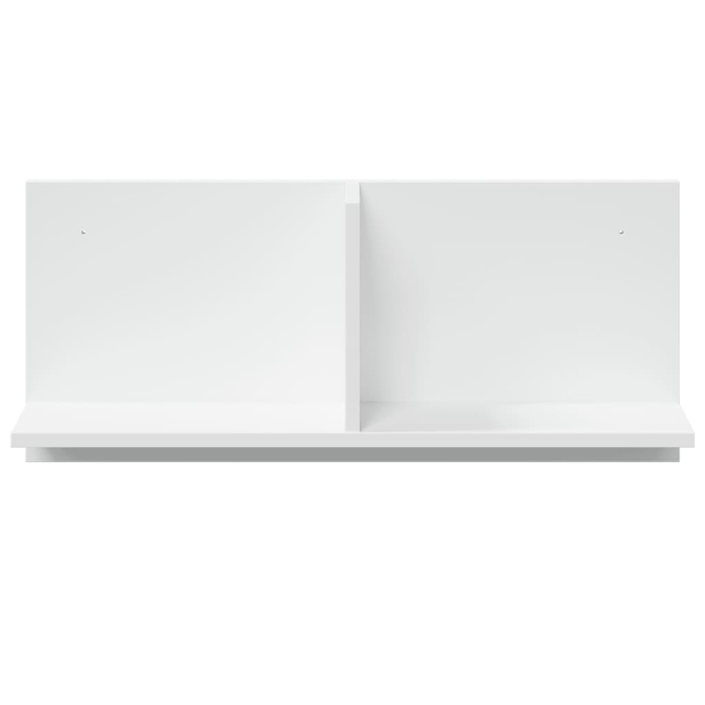 Wall Cabinet 70x16.5x30 cm White Wood Material