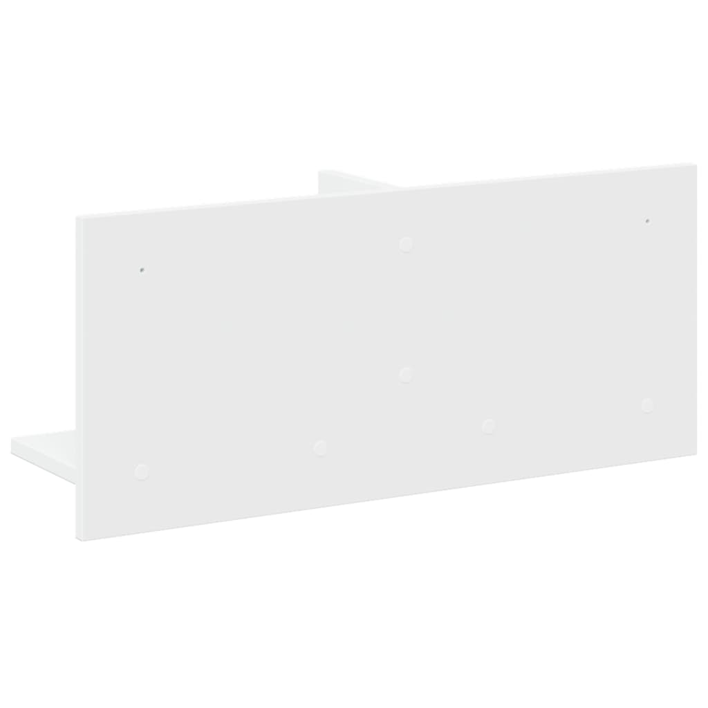 Wall Cabinet 70x16.5x30 cm White Wood Material