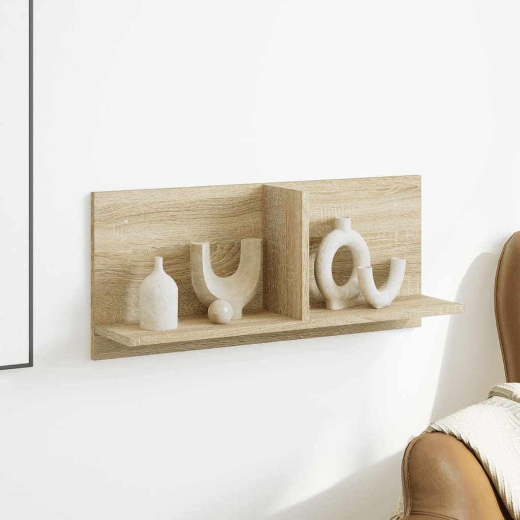 Wall cabinet 70x16.5x30 cm Sonoma oak wood material