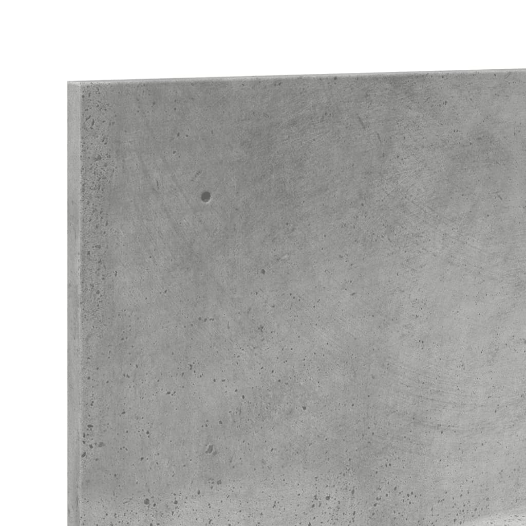 Wall Cabinet 70x16.5x30 cm Concrete Grey Wood Material