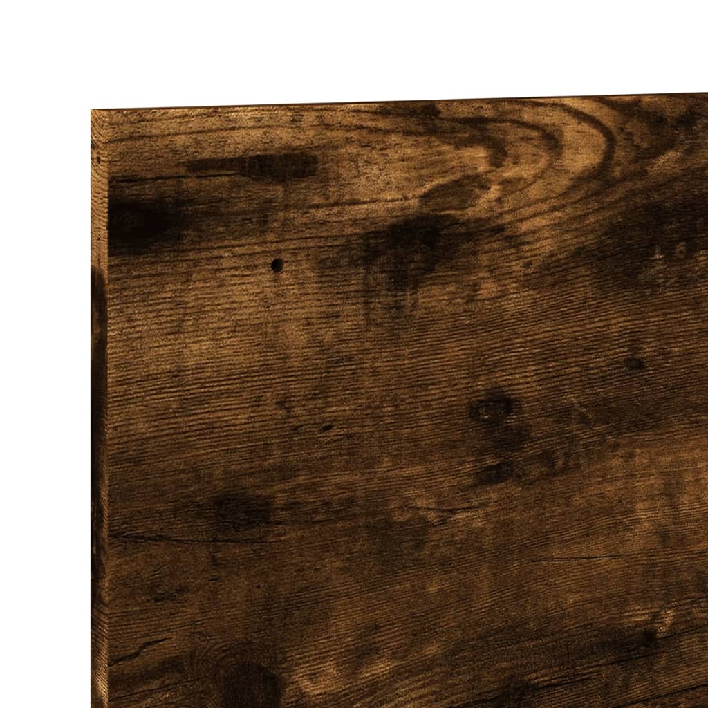 Wall cabinet 70x16.5x30 cm smoked oak wood material