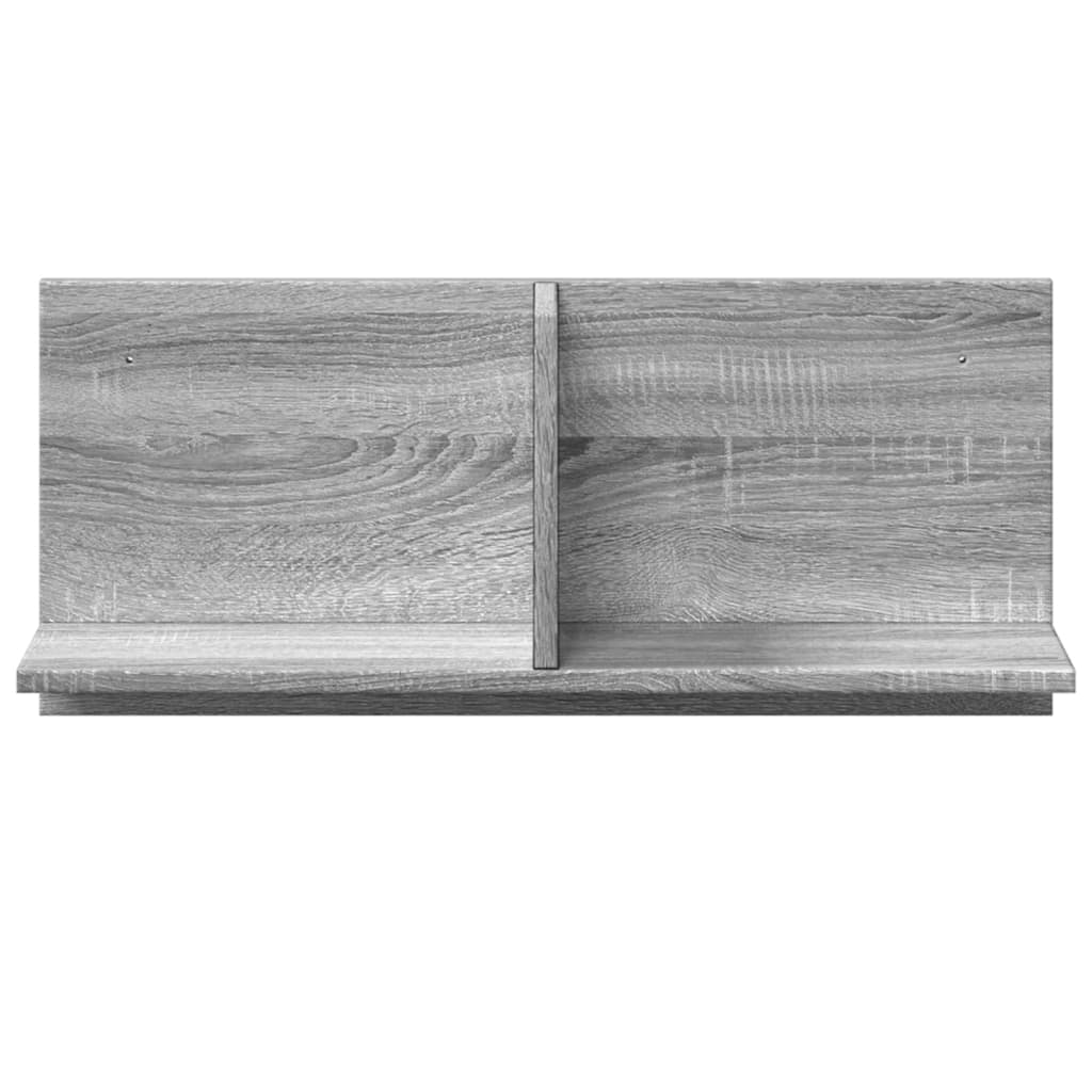 Wall Cabinet 70x16.5x30 cm Grey Sonoma Wood Material