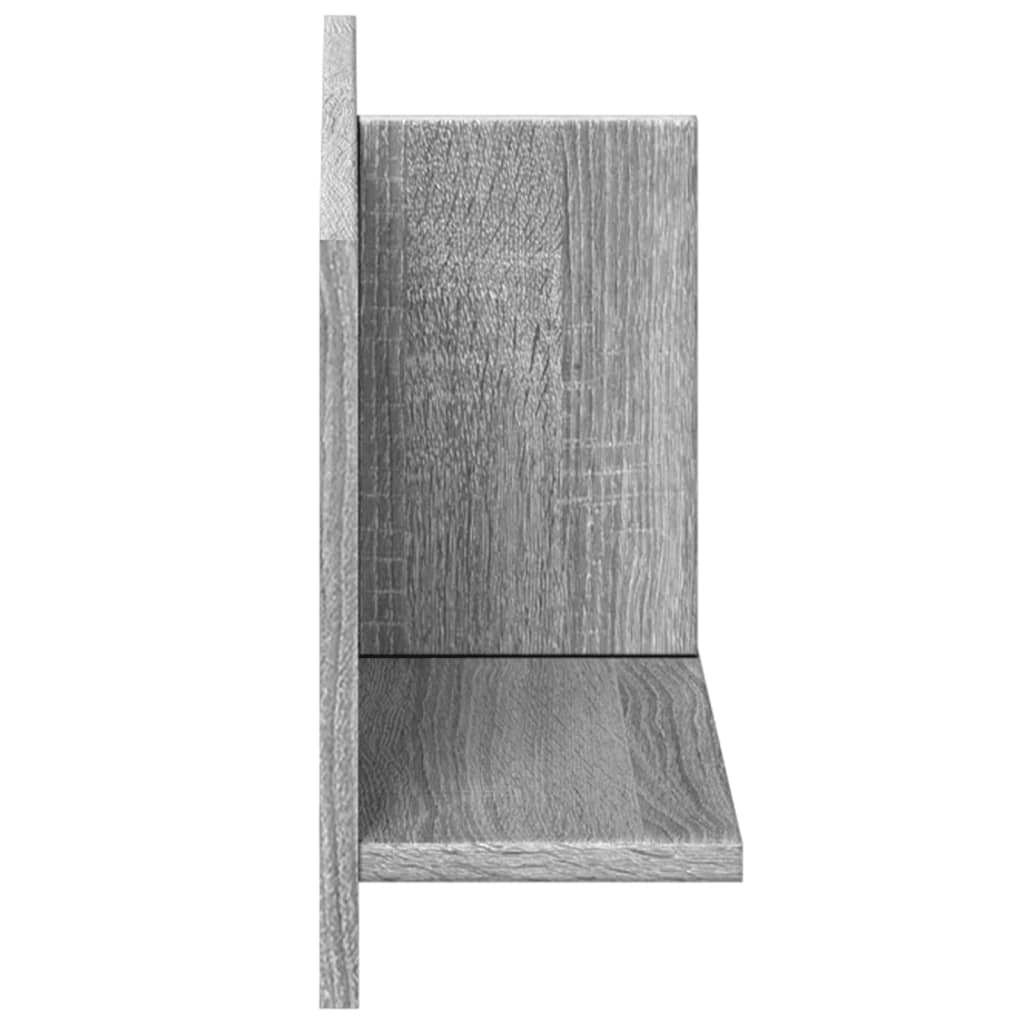 Wall Cabinet 70x16.5x30 cm Grey Sonoma Wood Material