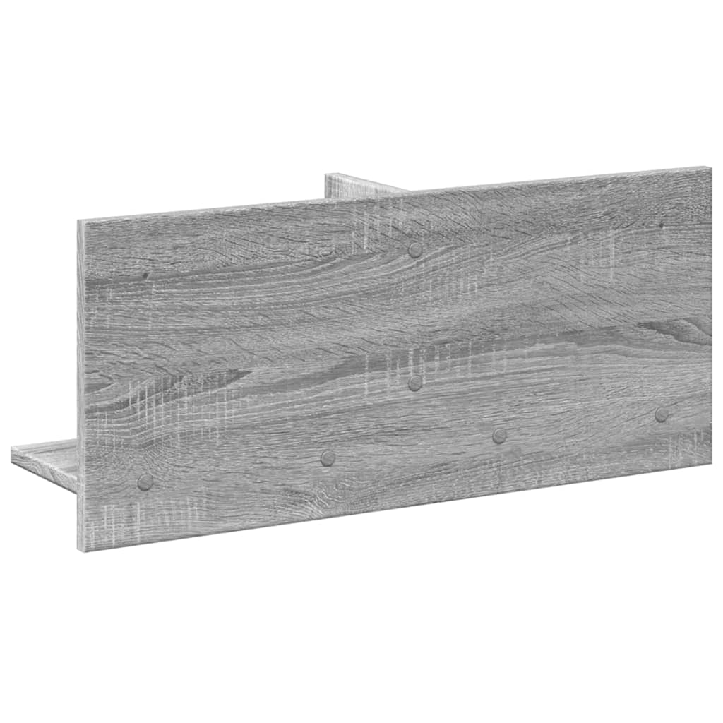 Wall Cabinet 70x16.5x30 cm Grey Sonoma Wood Material