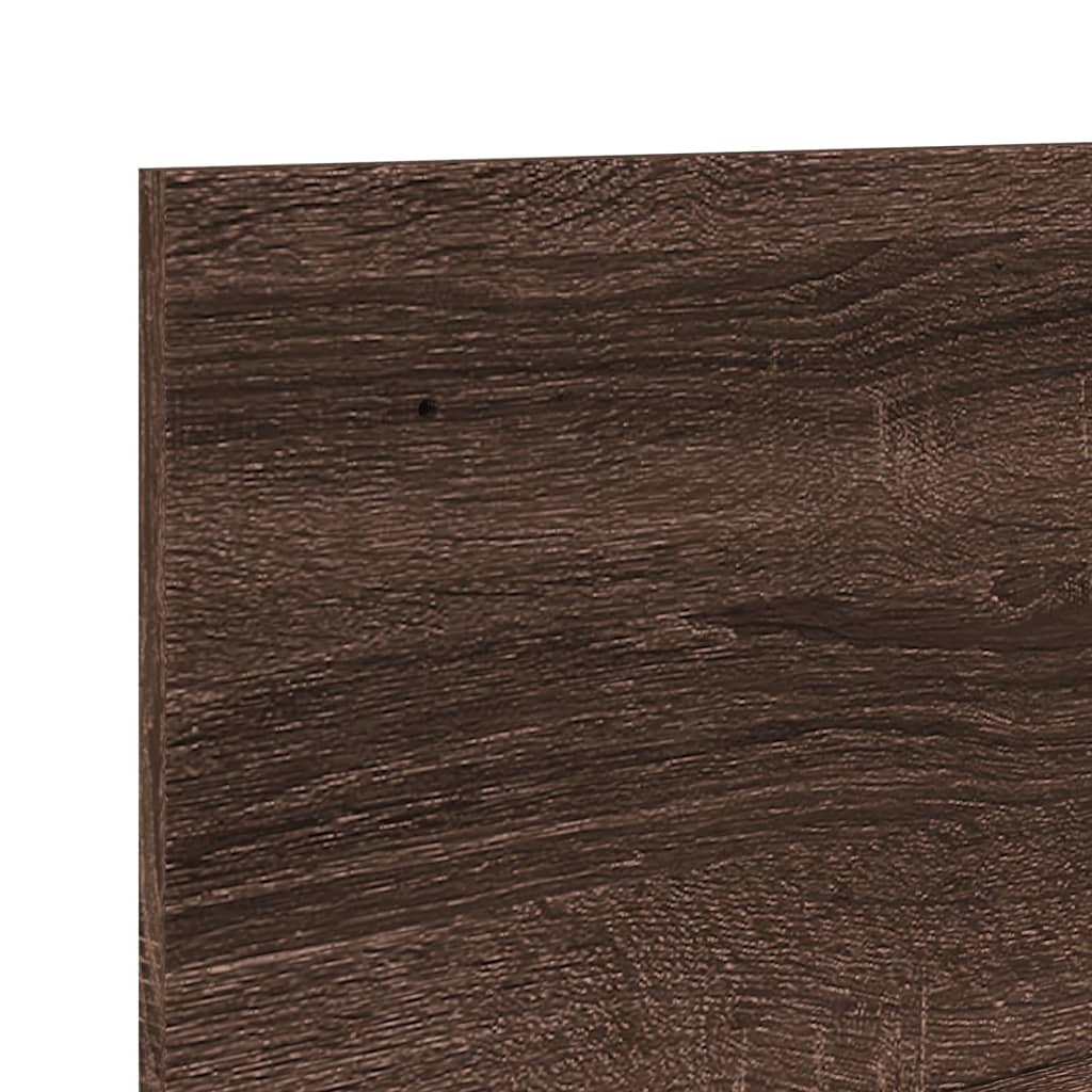 Wall Cabinet 70x16.5x30 cm Brown Oak Look Wood Material