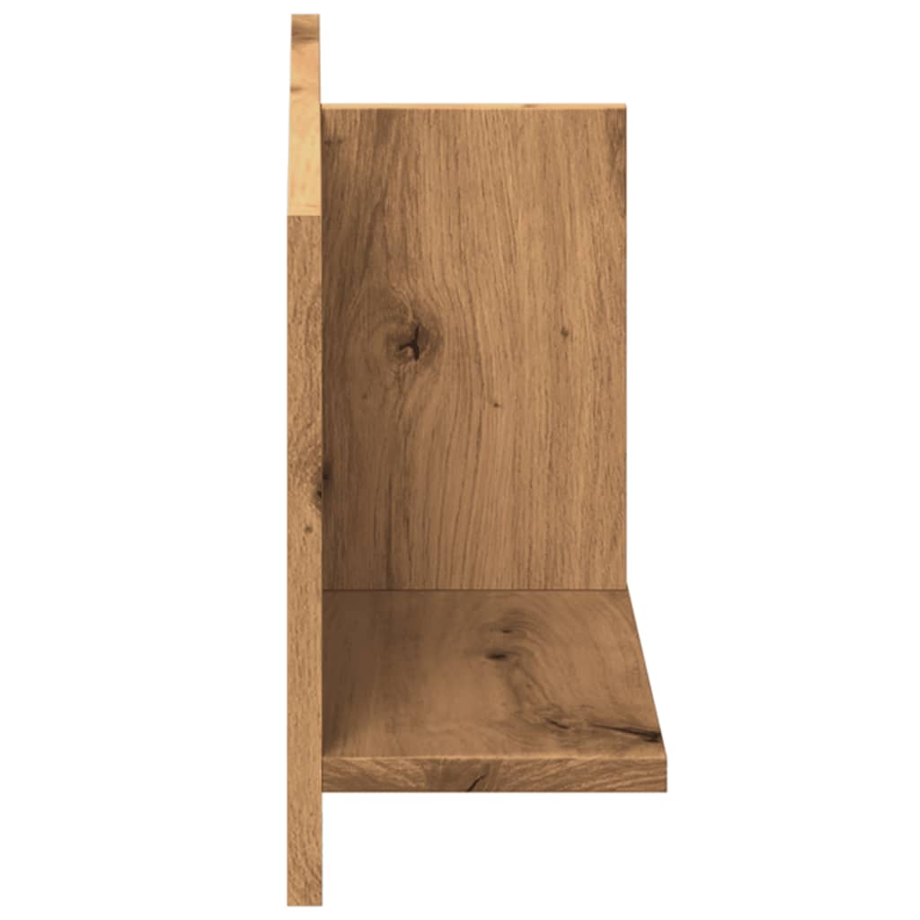 Wall cabinet 70x16.5x30 cm Artisan oak wood material