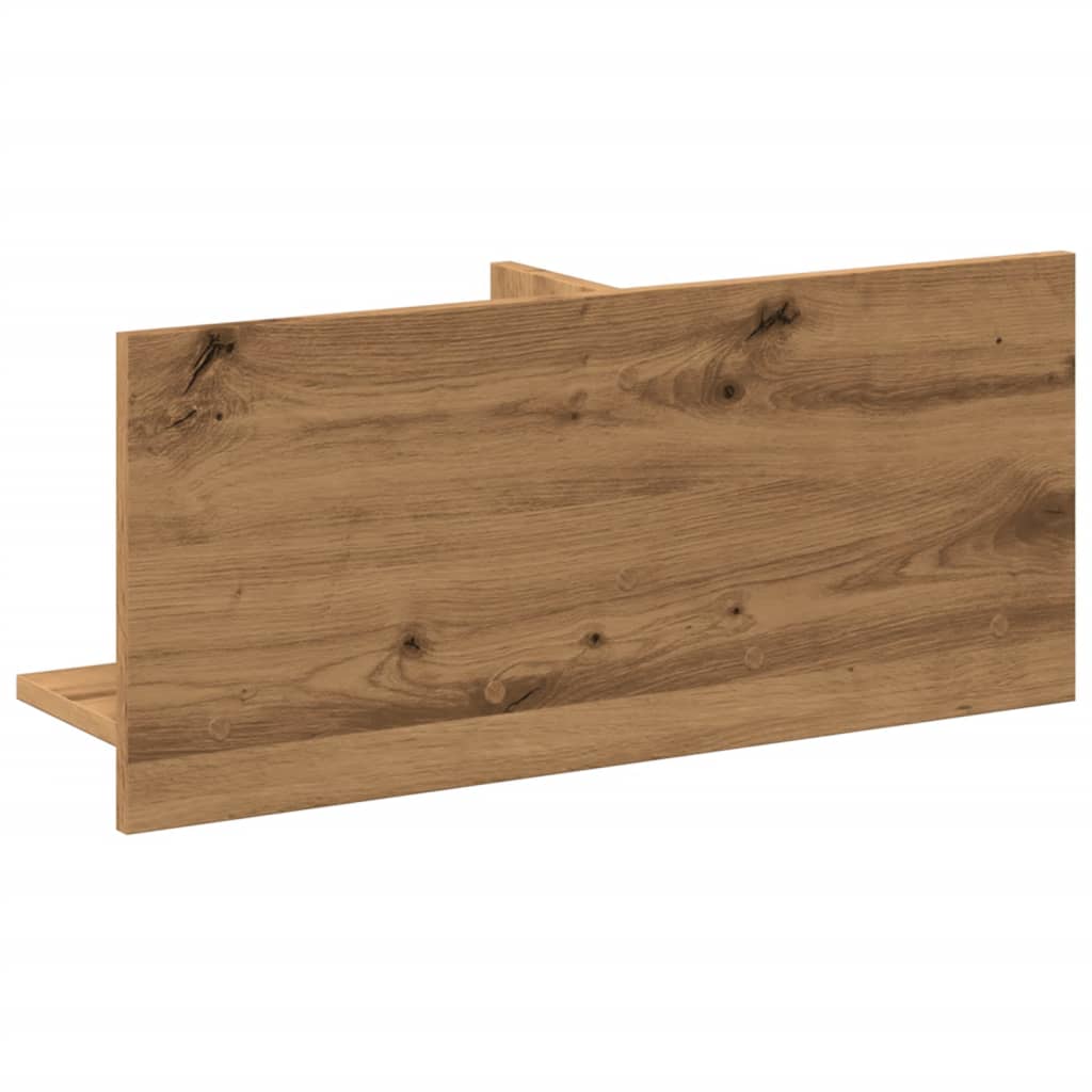Wall cabinet 70x16.5x30 cm Artisan oak wood material
