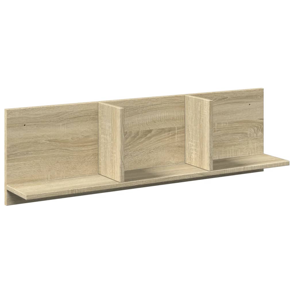 Wall cabinet 100x16.5x30 cm Sonoma oak wood material