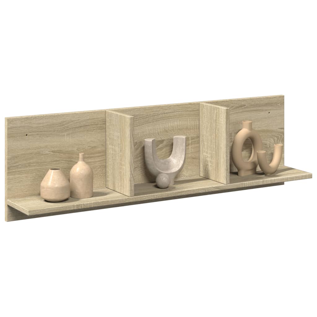 Wall cabinet 100x16.5x30 cm Sonoma oak wood material