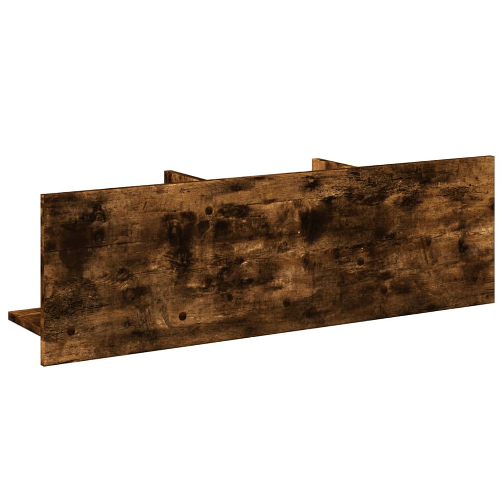 Wall cabinet 100x16.5x30 cm smoked oak wood material