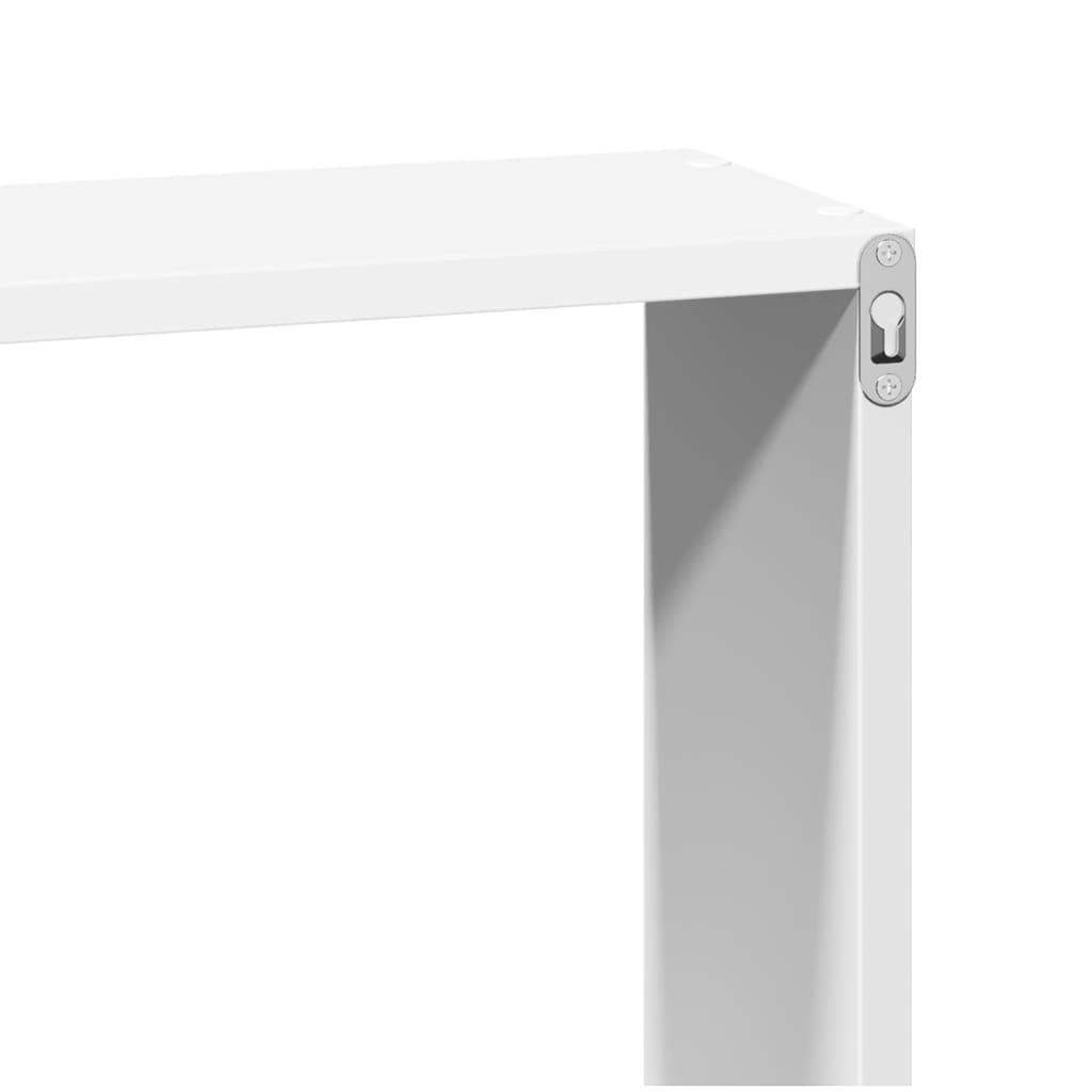 Wall Cabinet 100x16x30 cm White Wood Material
