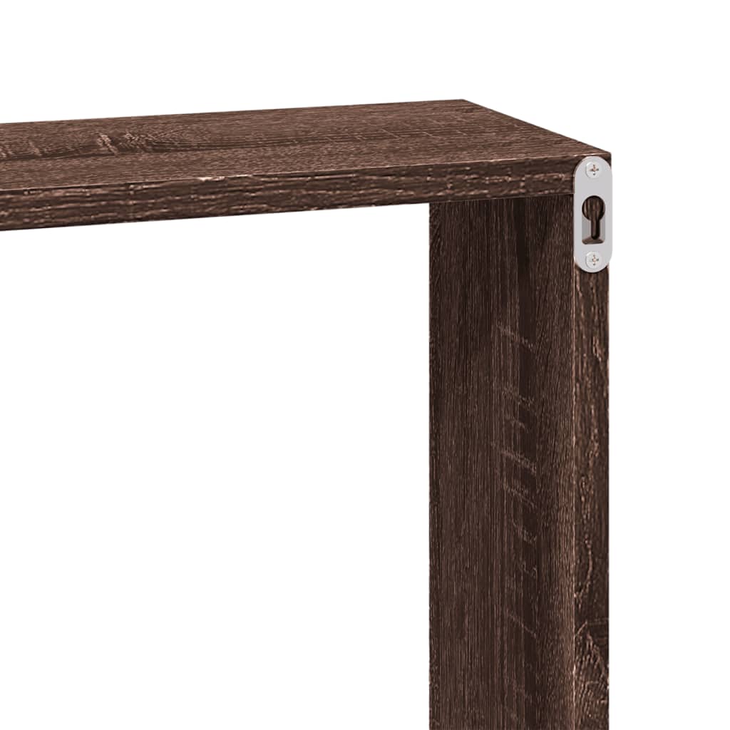 Wall cabinet 100x16x30 cm oak look wood material