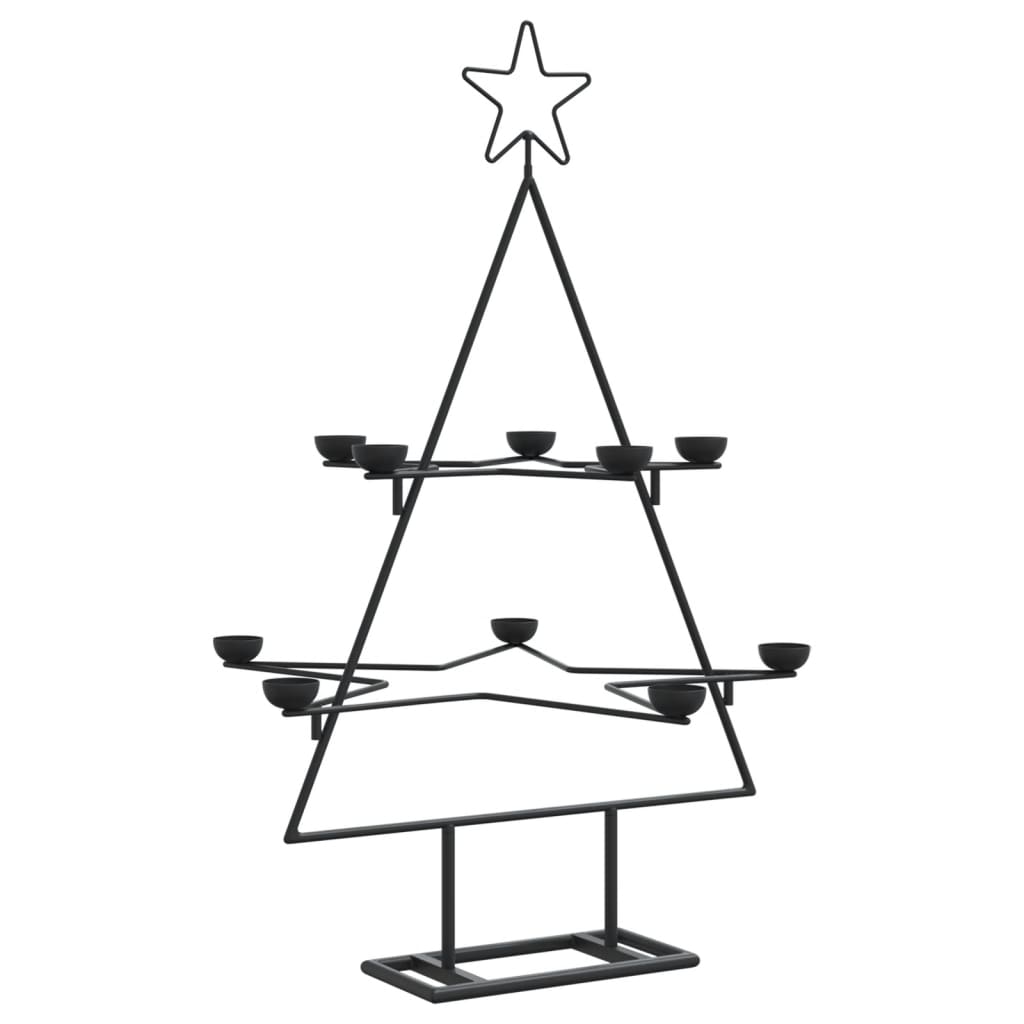 Metal Christmas tree for decorating Black 75 cm