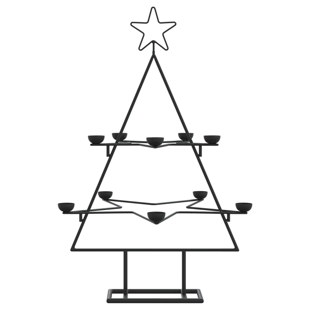 Metal Christmas tree for decorating Black 75 cm