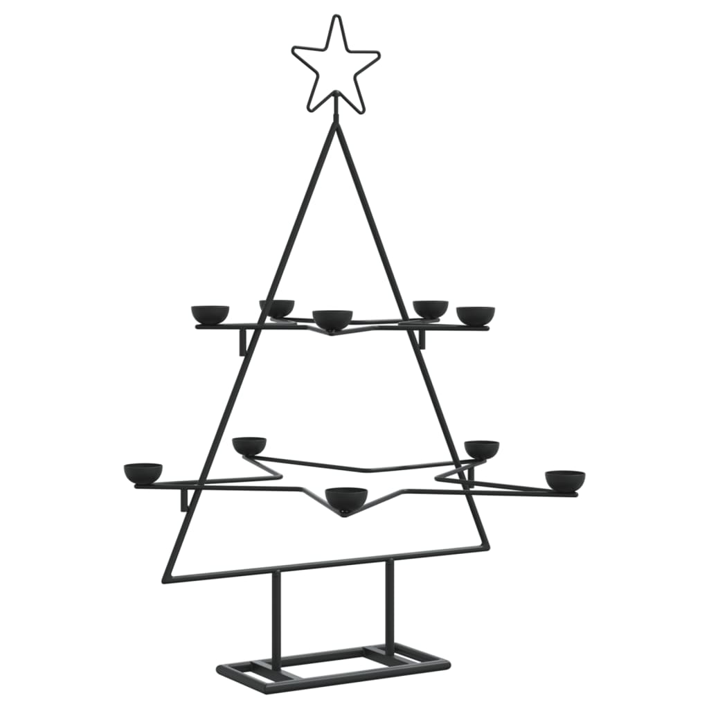 Metal Christmas tree for decorating Black 75 cm