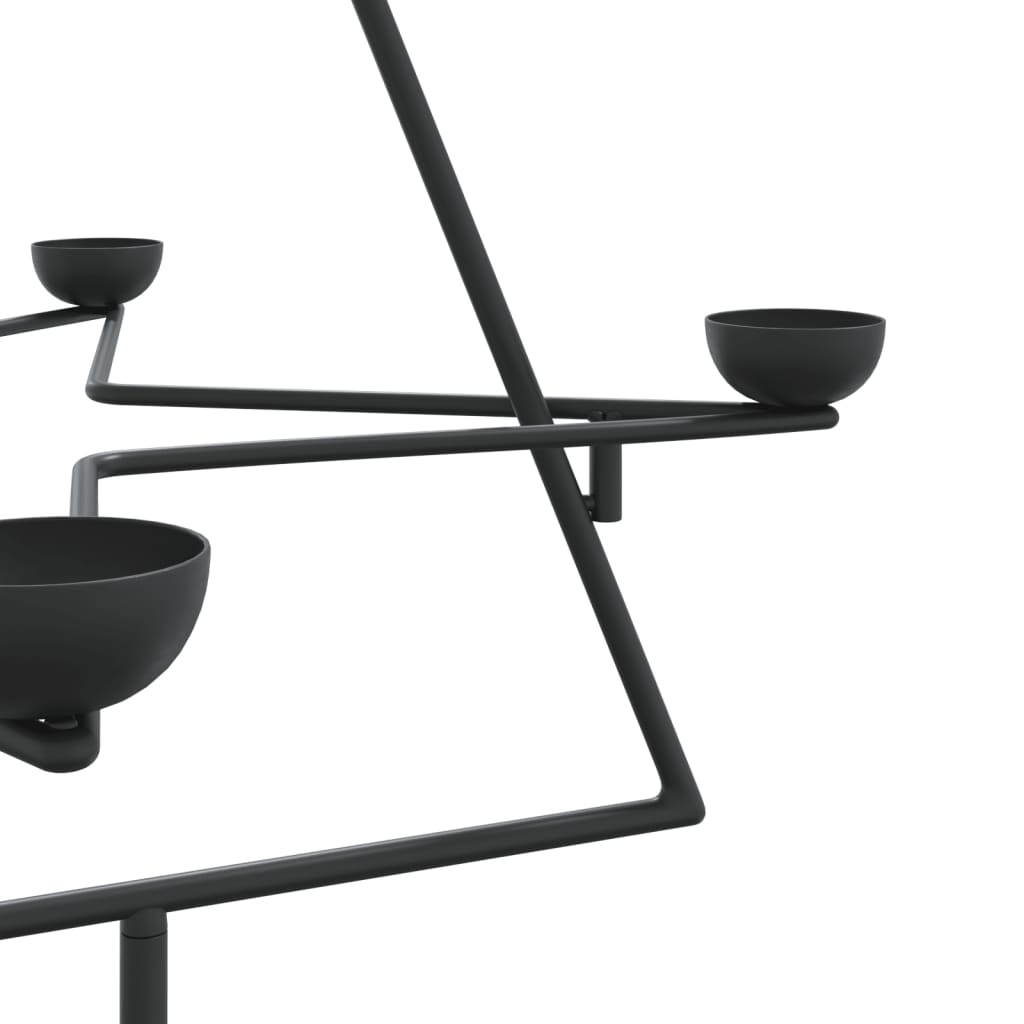 Metal Christmas tree for decorating Black 75 cm