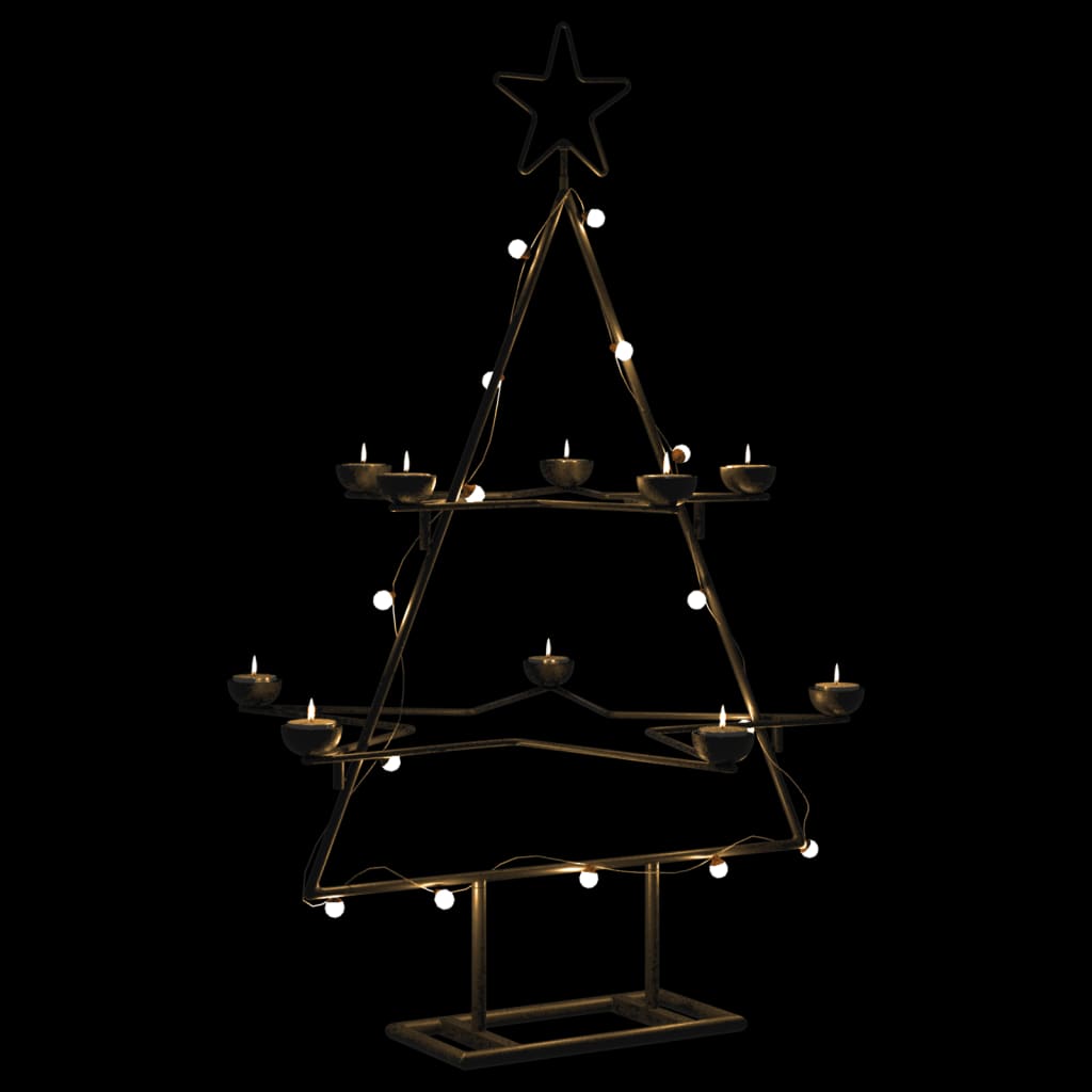 Metal Christmas tree for decorating Black 75 cm