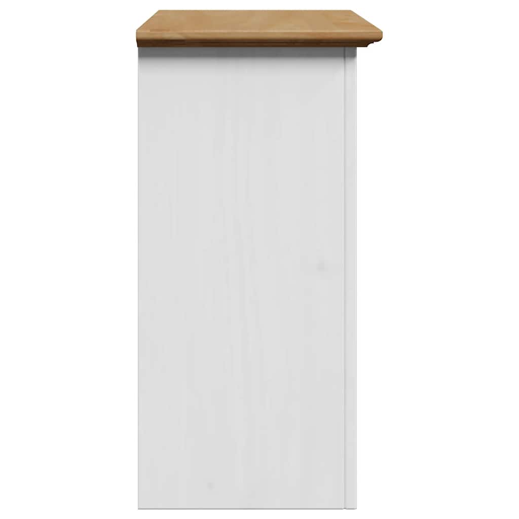 Armoire de salle de bain murale BODO blanc et marron 44x30x60 cm